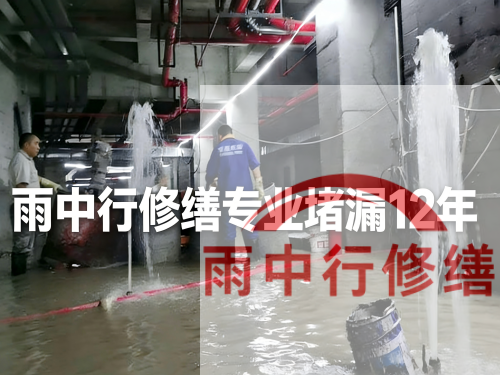 马鞍山某污水处理厂钢筋混凝土池堵漏案例